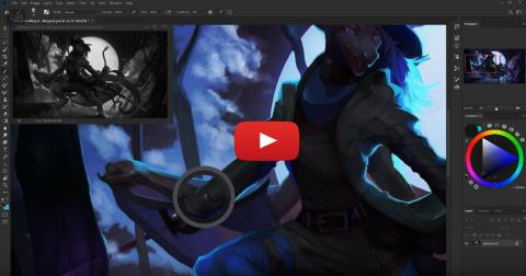 Thumbnail Image Linking to speed painting